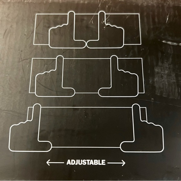 NIB MoMA Viewfinder Picture Frame Adjustable Size in White & Glass-Nib - Picture 6 of 6